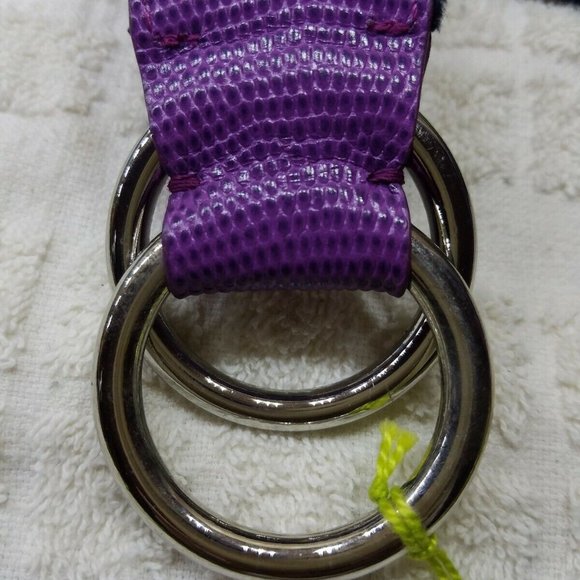 ETRO Milano Runway Belt Striped Double Ring Lizard Cinch - NWT main image 4